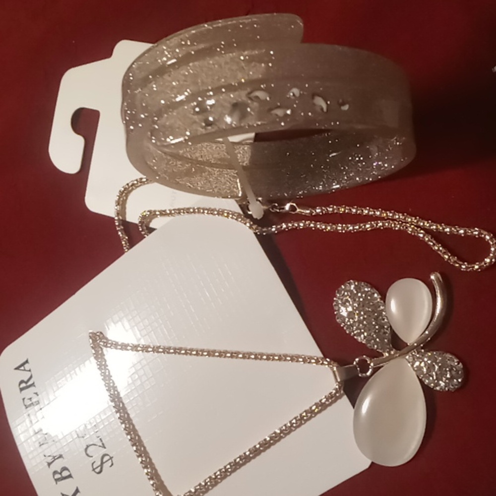 Bijoux Long pendant necklace & bracelet designer 1946